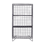 House Doctor - Rack, 3 Tier, set of 3 pcs, black, 38x26 cm, h.: 68 cm
