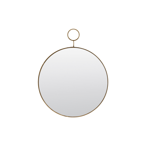 House Doctor - Mirror, The Loop, Brass, dia: 32 cm
