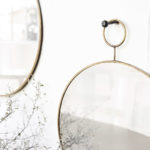 House Doctor - Mirror, The Loop, Brass, dia: 38 cm