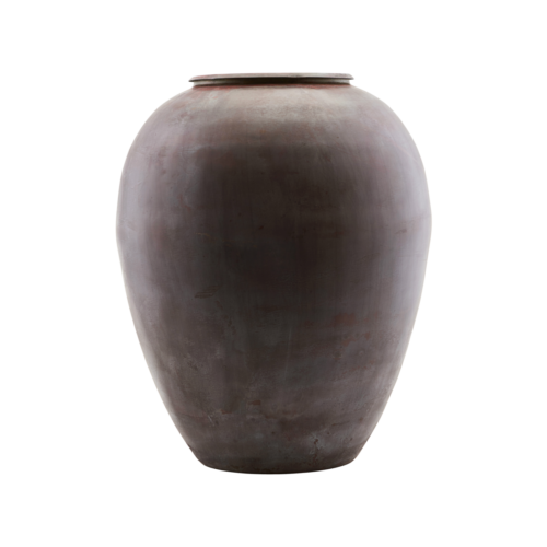 House Doctor - Vase, Etnik, Red, dia: 33 cm, h: 40 cm