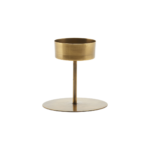 House Doctor - Candle stand, Anit, Antique brass, dia: 10,5 cm, h: 10 cm