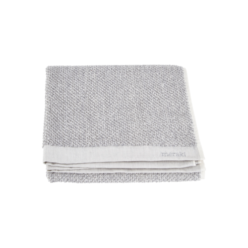 Meraki - Towel, white/grey
