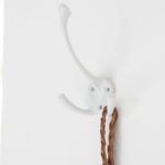House Doctor - Hook, double white l:12,4cm 2 pcs/pack