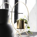House Doctor - Candle stand, Circle, Brass finish, 40 cm, h: 48 cm