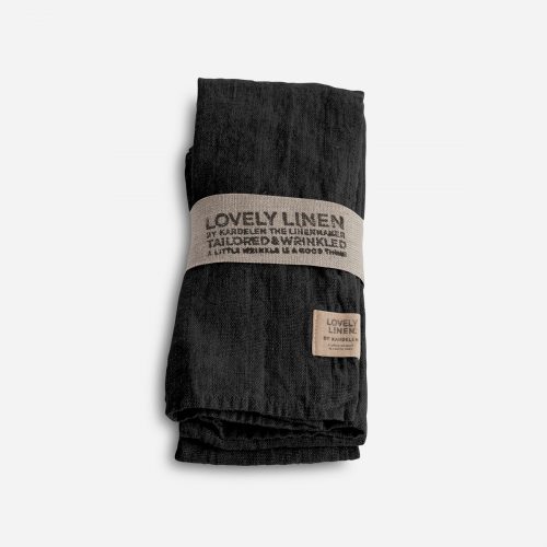 Lovely Linen - Servett Lovely Dark Grey 45x45 4-pack