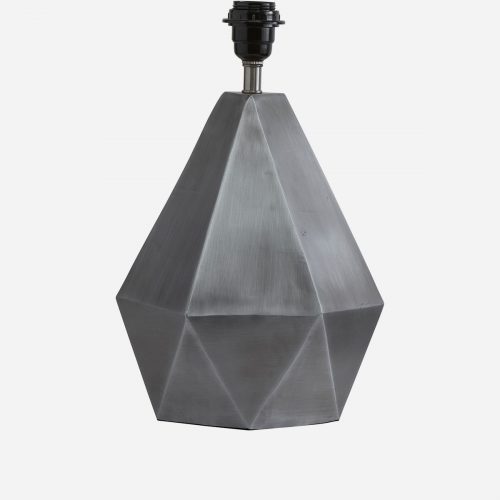 PR Home - Trinity Lampfot Matt Silver 39cm