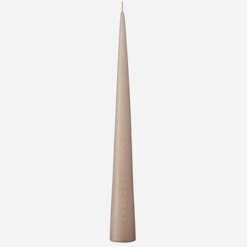 ester & erik - Calendar Cone Candles, Linen grey 34 cm