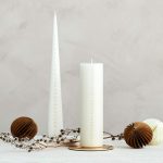 ester & erik - Calendar Cone Candles, Sand 34 cm