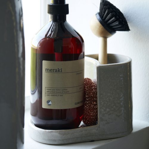 Meraki - Borste- och tvålhållare, Datura, Shellish grey