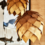 Olsson & Jensen - Cone taklampa trä brun stor
