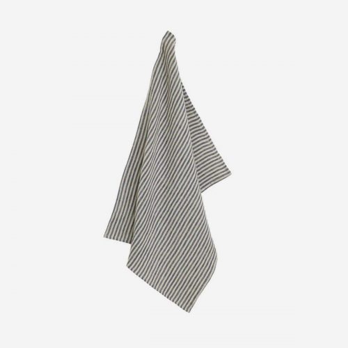 Boel & Jan - Rough linen stripe handduk